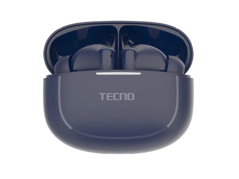 Беспроводные наушники, TECNO, Buds 4 Air , BD04 Air, 20 Гц - 20000 Гц, вес 29 г, 35 мАч (один наушник), 320 мАч (кейс), Bluetooth 5.4, Type-C, (Blue) Синий