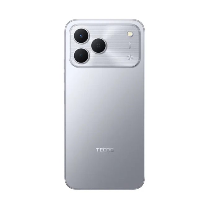 Мобильный телефон, TECNO, SPARK 50 (KN4n) 128+6 GB, 6.78", Аккумулятор 7000 мАч, 50MPx/8MPx, MediaTek MT6769, Android 16, (Titanium Grey) Серебристый