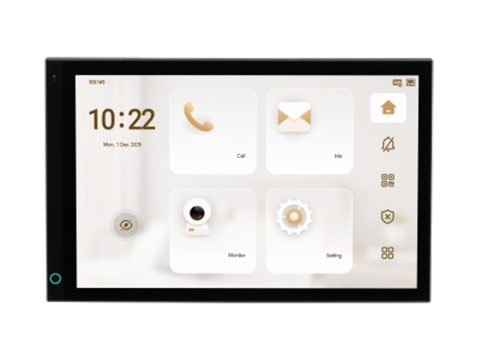 Монитор, Dahua, DHI-VTH5741A-WP (10"), монитор видеодомофона 10,1-дюймовый, ёмкостной сенсорный экран.