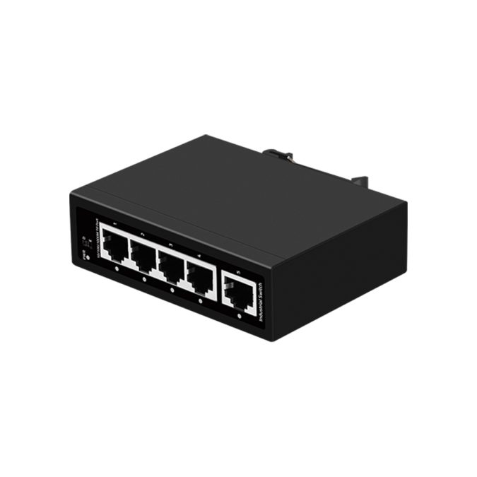 Коммутатор, BDCOM, IES200-LS0050, Неуправляемый, 5 портов 10/100/1000M RJ45, DC 12-55В Dual RPS, -40+75°C, DIN-rail