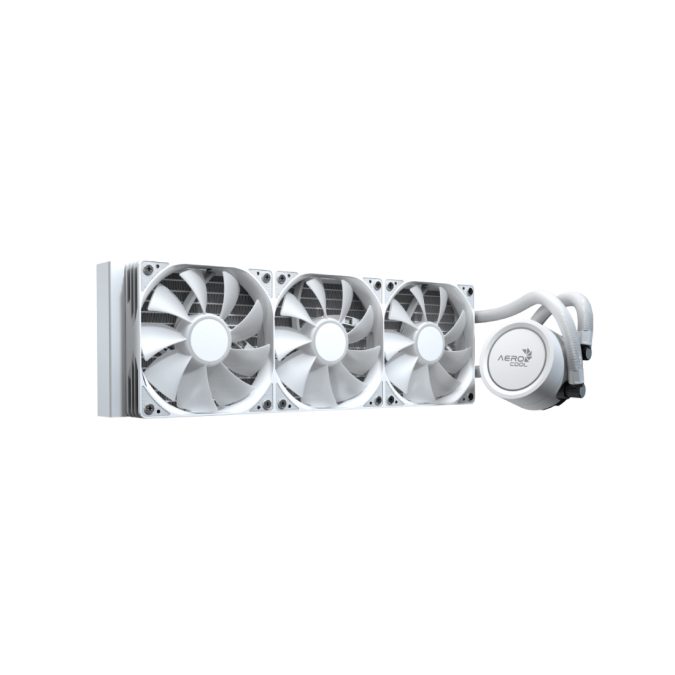 Кулер с водяным охлаждением, Aerocool, Abyss L360R WH, Intel 1851/1700/1200/115х и AMD AM5/AM4/, TDP 320W, 3*120мм ARGB, 600-3000RPM±10%, 81,5CFM, 38 dB(A), Белый