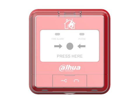 Извещатель пожарный ручной адресный, Dahua, DHI-HY-1200/1, Адресный ручной извещатель, Двухпроводная, Бесполярная схема
