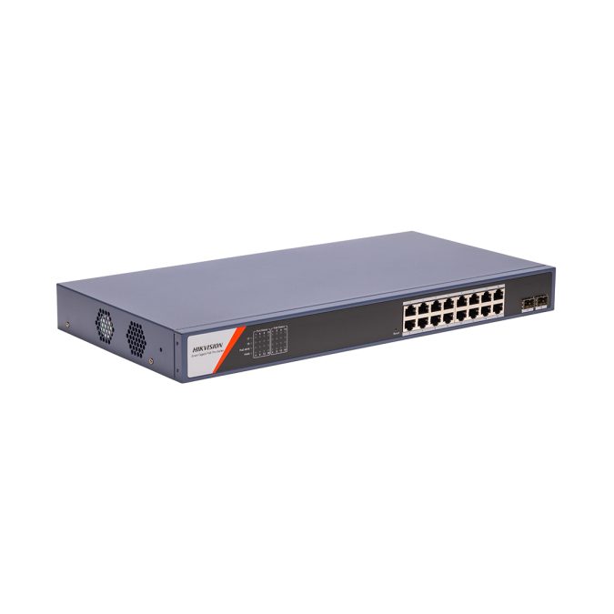 Коммутатор, Hikvision, DS-3E1518P-SI-16P2F