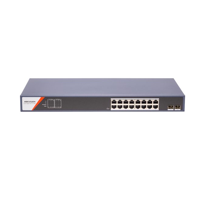 Коммутатор, Hikvision, DS-3E1518P-SI-16P2F