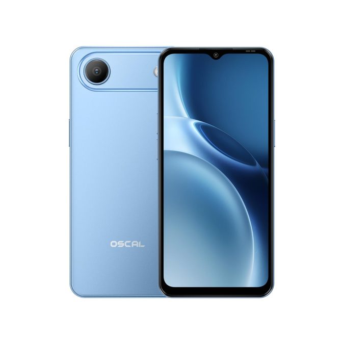 Смартфон, OSCAL, FLAT 3C, 4GB 64GB, 6.56", Android 16 GO,SC9863A(T603), Камера 32Мп/13Мп, 1612x720, Bluetooth 5.0, 5000 мАч, (Blue) Синий