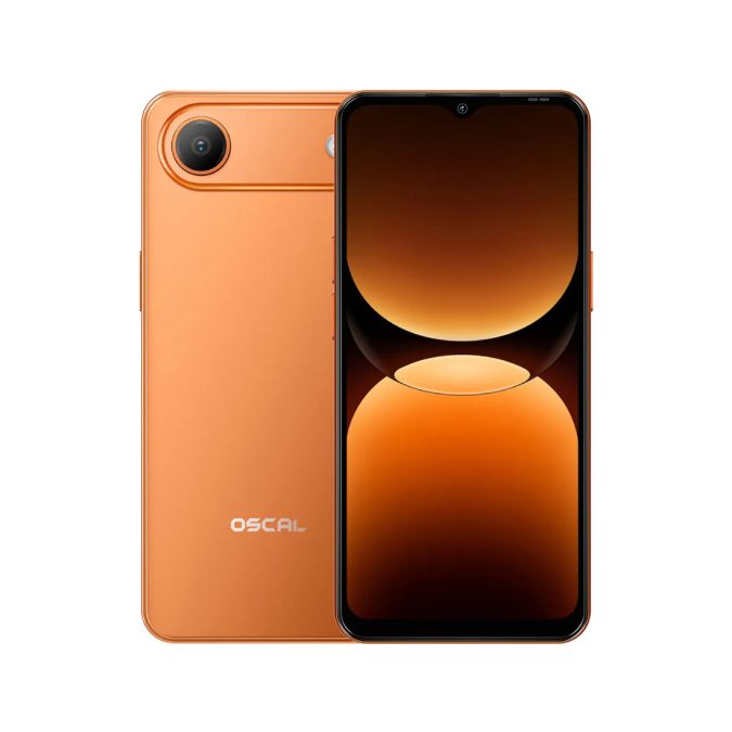 Смартфон, OSCAL, FLAT 3C, 4GB 64GB, 6.56", Android 16 GO,SC9863A(T603), Камера 32Мп/13Мп, 1612x720, Bluetooth 5.0 , 5000 мАч, (Orange) Оранжевый