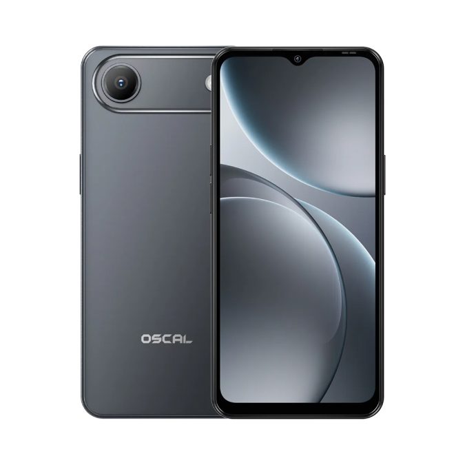 Смартфон, OSCAL, FLAT 3C, 4GB 128GB, 6.56", Android 16 GO,SC9863A(T603), Камера 32Мп/13Мп, 1612x720, Bluetooth 5.0, 5000 мАч, (Black) Чёрный