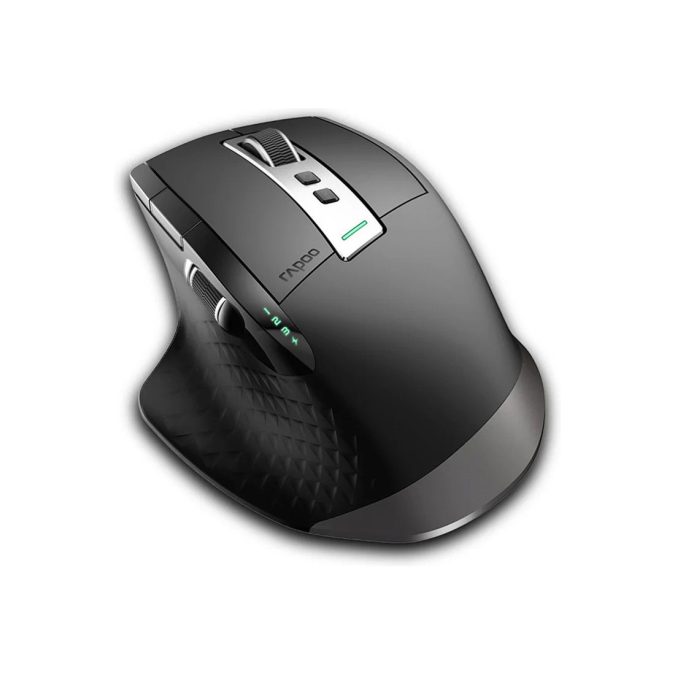 Компьютерная мышь, Rapoo, MT750S, 3200dpi, Bluetooth 3.0/4.0, Multi-mode, Беспроводной 2.4 ГГц, Эффективная дистанция 12 м., Литиевая аккумуляторная батарея 450 мАч, Черный