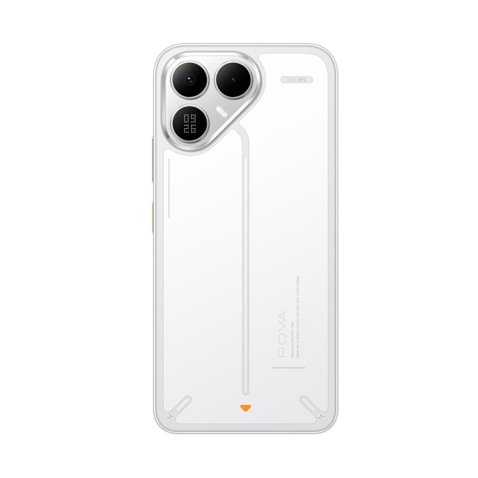 Мобильный телефон, TECNO, POVA 8 5G (LK6) 256+8 GB, 6.76", Аккумулятор 8000 мАч, 50MPx/13MPx, MediaTek MT6858, Android 16, (Arc White) Белый