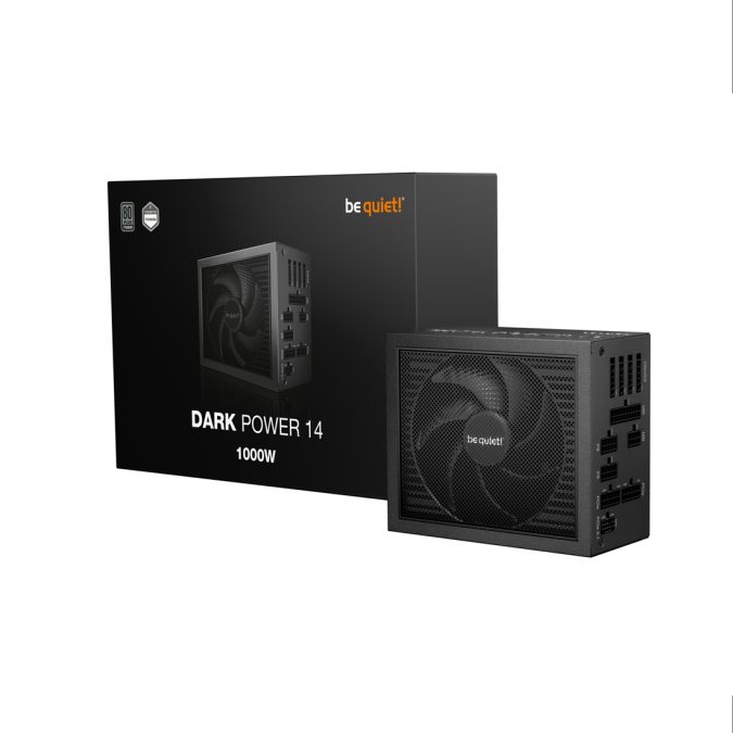 Блок питания, Bequiet!, DARK POWER 14 1000W, BP020EU, 1000W, ATX 3.1, ATX, 135мм, 20+4 pin, 4*PCI-E 6+2 pin, 13*SATA, 4+4 pin, 355 x 230 x 126 мм, Black