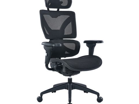 Игровое компьютерное кресло, XG, Ultra Air Black, Воздухопроницаемое сетчатое покрытие, (Ш)51(68)*(Г)50 (77)*(В)116.5(132.5) см, Чёрный