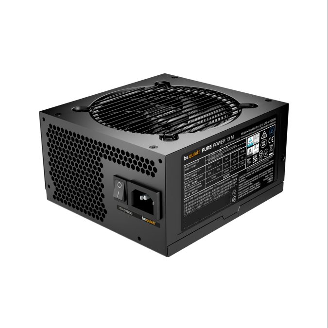 Блок питания, Bequiet!, PURE POWER 13 M 1200W, BP029EU, 1200W, ATX 3.1, ATX, 120мм, Модульный, 20+4 pin, 4*PCI-E 6+2 pin, 6*SATA, 4+4 pin, 284 x 220 x 100 мм, Black