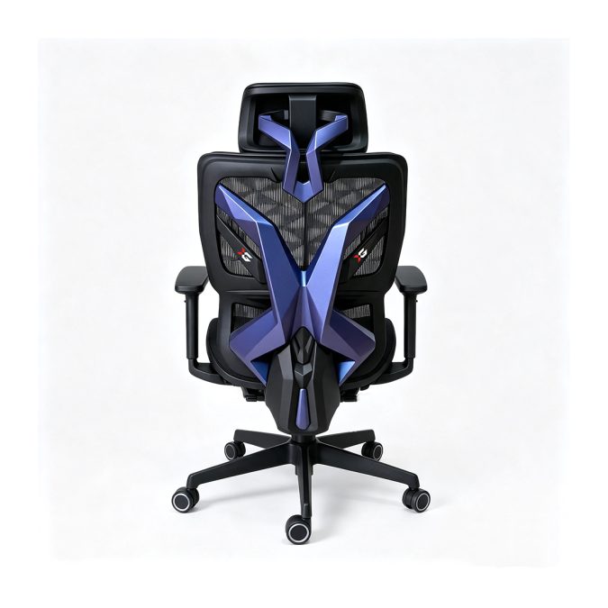 Игровое компьютерное кресло, XG, Exo-X Pro Blue, Воздухопроницаемое сетчатое покрытие, (Ш)52(73)*(Г)46 (75)*(В)121,5(131) см, Чёрно-синий