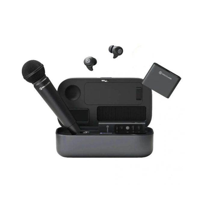 Микрофон, Hollyland, MELO P1 Combo, 32-bit Float Audio, 48kHz, Кардиоидная Диаграмма Направленности, AI Шумоподавление, Дальность До 60 м, Частотный Диапазон 20Hz–20kHz, Динамический Диапазон 114dB, До 12 Часов Автономной Работы, Аккумулятор 600mAh, USB-C, Bluetooth, Беспроводная Связь 2.4GHz