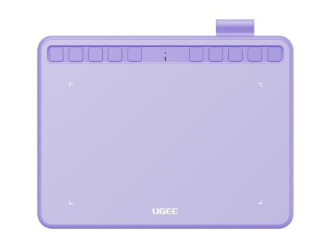 Графический планшет, Ugee, S640 Purple, Разрешение 5080 lpi, Чувствительность к нажатию 8192, Интерфейс USB-C, Рабочая область 6.5"х4", Пурпурный