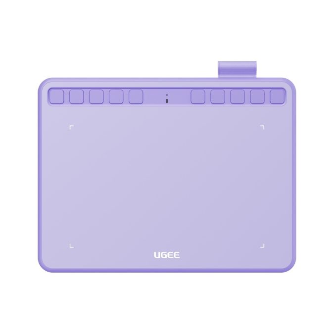 Графический планшет, Ugee, S640 Purple, Разрешение 5080 lpi, Чувствительность к нажатию 8192, Интерфейс USB-C, Рабочая область 6.5"х4", Пурпурный