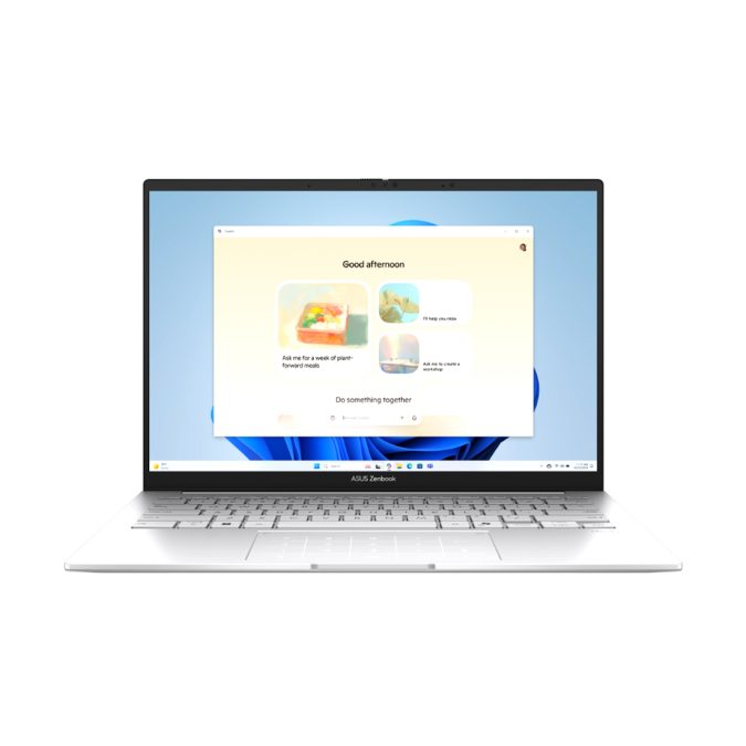 Ноутбук, ASUS Zenbook 14 UX3405CA-QD1704W, 90NB14W2-M02F50, 14",FHD+ 1920x1200, OLED, 60Hz, Core Ultra 5 225H, 16GB LPDDR5X, 512GB SSD Gen4, Intel Arc Graphics, Windows 11 Home, Серебряный