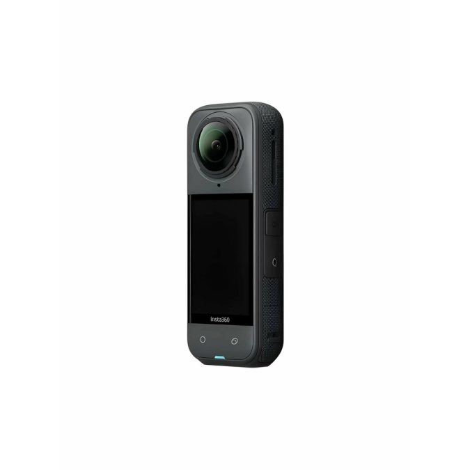 Экшн-камера, Insta360, X5 Essentials Bundle, 215 г, 360° dual-lens, 8K/30fps, 5.7K+/30fps, 4K/120fps, 1/1.28", f/2.0, ISO 100–6400, 200 Мбит/с, PureVideo, расширенный комплект аксессуаров, до 208 мин, черный
