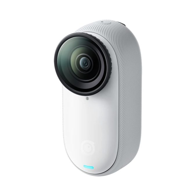 Экшн-камера, Insta360, GO 3S Standard Bundle 128 Gb, 39.1 г (модуль) / 96.3 г (Action Pod), широкоугольная, 4K/30fps, 2.7K/30fps, 1080p/120fps, f/2.8, ISO 100–3200, 128 Гб встроенной памяти, до 140 мин (с Action Pod), белый