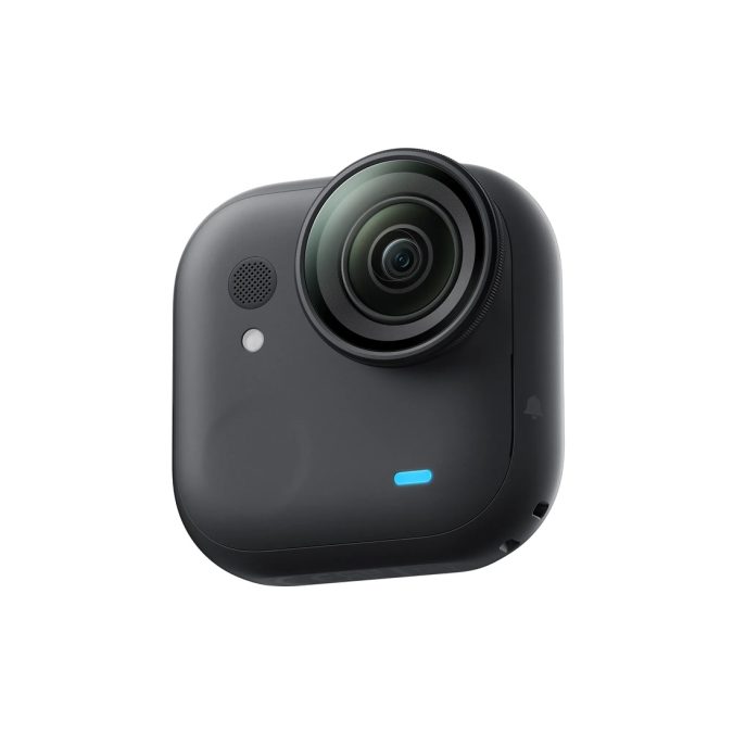 Экшн-камера, Insta360, GO Ultra черный, 45 г (модуль), широкоугольная, 4K/60fps, 2.7K/100fps, 1/1.8", f/2.0, AI-чип, встроенная память, магнитное крепление, водонепроницаемость до 10 м, черный
