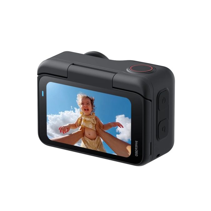 Экшн-камера, Insta360, GO Ultra Creator Bundle черный, 45 г (модуль), широкоугольная, 4K/60fps, 2.7K/100fps, 1/1.8", f/2.0, расширенный комплект для блогеров (крепления, мини-штатив), черный