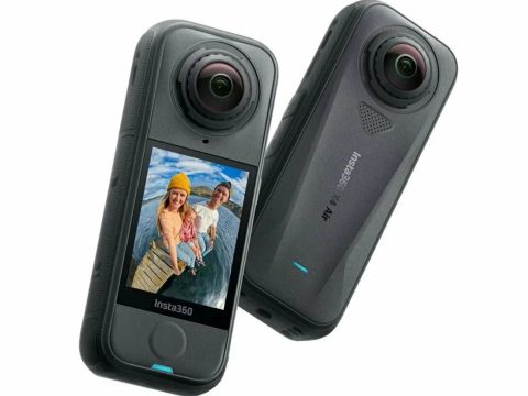 Экшн-камера, Insta360, X4 Air черный, 165 г, 360° dual-lens, 8K/30fps, 6K/50fps, 4K/100fps, 1/1.8", f/1.95, ISO 100–3200, 180 Мбит/с, 2010 мАч, до 88 мин, 113.84637 мм, черный