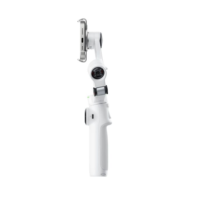 Стедикам, Insta360, Flow 2 Pro Standard Bundle / Summit White, 357 г, 3-осевая стабилизация, поддержка Apple DockKit, панорамное вращение 360°, ИИ-трекинг Deep Track 4.0, монопод 210 мм, до 10 ч, белый (Summit White)