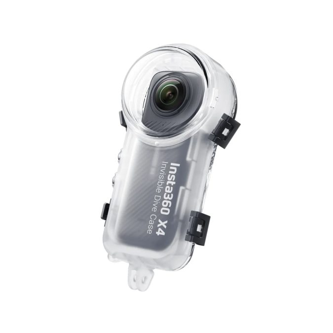 Водонепроницаемый кейс для Экшн-камеры, Insta360, X4 Dive Case CINSBBMG, 131 г, водонепроницаемость до 50 метров, защита от запотевания, оптическое стекло, для панорамной съемки под водой, прозрачный