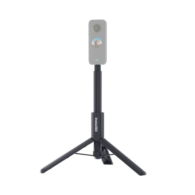 Ручной штатив, Insta360, 2-in-1 Invisible Selfie Stick + Tripod, 216 г, длина от 24.5 до 109 см, встроенные складные ножки трипода, эффект невидимости, резьба 1/4", черный