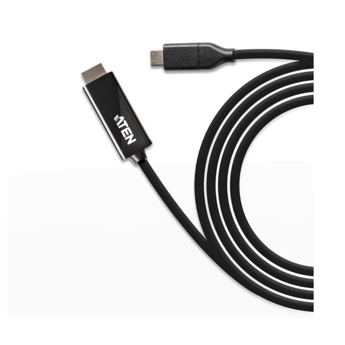 Конвертер, ATEN, UC3238-AT, USB-C в HDMI 4K, разрешение 3840  2160 при 60 Гц, длина 2,7 м