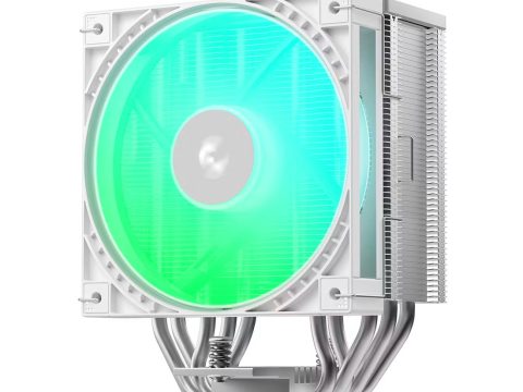 Кулер для процессора, Deepcool, AG500 G2 WH ARGB R-AG500-WHAMMG2-G, Intel1851/1700 и AMD AM5/AM4, 250W, 120мм ARGB, 500-2200±10%/об/м, 68.85 CFM, 30.93 dB(A), 4pin, 125х95х156мм, Белый