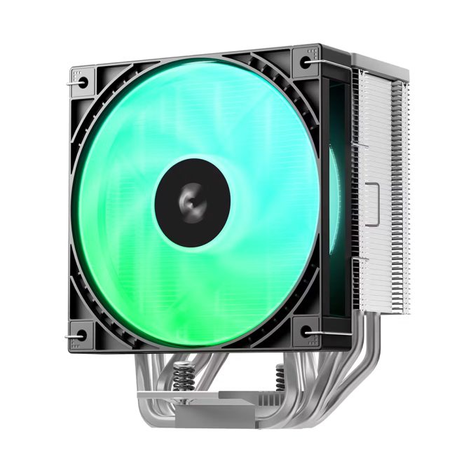 Кулер для процессора, Deepcool, AG600 ARGB R-AG600-BKAMMG2-G, Intel LGA1851/1700 и AMD AM5/AM4, 260W, 120мм ARGB, 500-2200±10%/об/м, 68,85 CFM, 30.93 dB(A), 4pin, 125х92х150мм, Чёрный