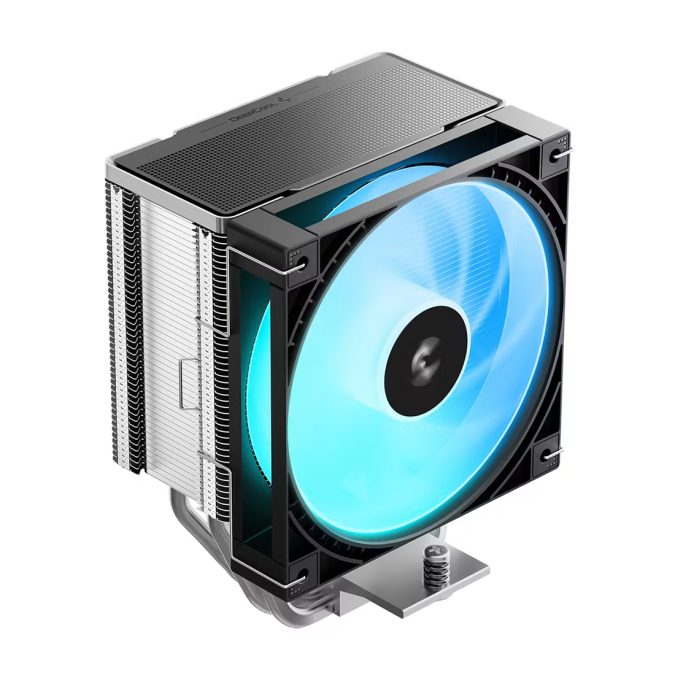 Кулер для процессора, Deepcool, AG600 ARGB R-AG600-BKAMMG2-G, Intel LGA1851/1700 и AMD AM5/AM4, 260W, 120мм ARGB, 500-2200±10%/об/м, 68,85 CFM, 30.93 dB(A), 4pin, 125х92х150мм, Чёрный