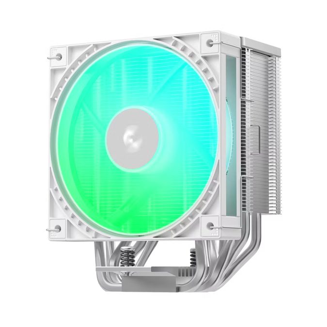 Кулер для процессора, Deepcool, AG600 WH ARGB R-AG600-WHAMMG2-G, Intel LGA1851/1700 и AMD AM5/AM4, 260W, 120мм ARGB, 500-2200±10%/об/м, 68,85 CFM, 30.93 dB(A), 4pin, 125х92х150мм, Белый