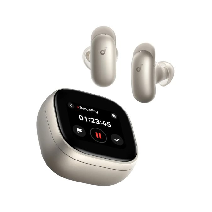 Наушники, Soundcore, Liberty 5 Pro Max (D1204GB1), Bluetooth 5.3, LDAC, TWS, динамики 11 мм, Adaptive ANC 2.0, до 50 часов работы, IPX4, быстрая зарядка, мультипоинт, Золотой
