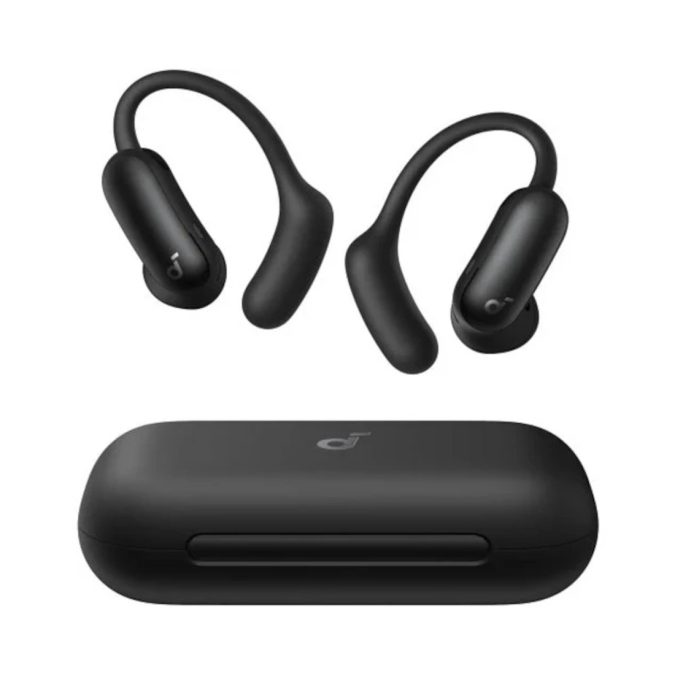 Наушники, Soundcore, AeroFit 2 Pro (A3875G11), Bluetooth 5.3, TWS, динамики 11 мм, до 48 часов работы, IP68, открытая конструкция, быстрая зарядка, Черный