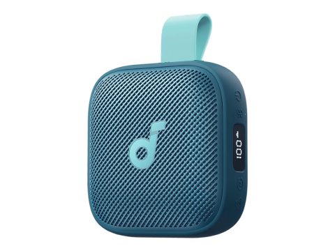 Портативная колонка, Soundcore, Boom Go 3i (D5103030), мощность до 140 Вт, BassUp™ 2.0, частотный диапазон 50 Гц – 20 000 Гц, Bluetooth 5.3, радиус действия до 20 м, USB-C, защита IPX7, до 20 часов автономной работы, Голубой