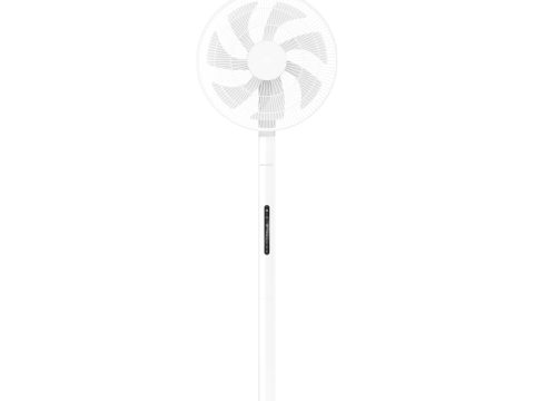 Вентилятор напольный, Mijia, Smart Standing Fan Pro Slim EU (BPLDS12DM/BHR08UQEU), Потребляемая мощность 15 Вт, Уровень шума 63 дБ, Таймер, Управление механическое, через приложение, голосовой помощник, 2.4 G Wi-Fi, Белый