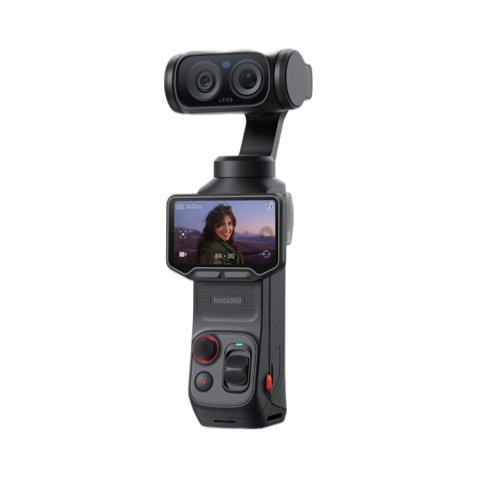 Экшн-камера, Insta360, Luna Ultra Standard Bundle, Двойная камера 8K/30fps, 4K/120fps, Зум до 12x, Leica Summicron, Тройной ИИ-чип, (Cosmic Black) Черный