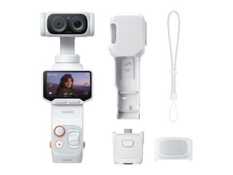 Экшн-камера, Insta360, Luna Ultra Standard Bundle, Двойная камера 8K/30fps, 4K/120fps, Зум до 12x, Leica Summicron, Тройной ИИ-чип, (Stellar White) Белый