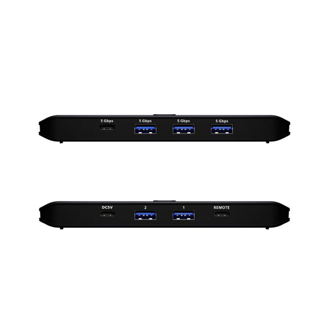 Переключатель (коммутатор) сигнала USB, ATEN, US4324-AT, Серия Essentials, 2-портовый USB 3.2 Gen 1, переключатель для совместного доступа 4-х периферийных устройств (3xUSB 3.2 Gen1 + 1xUSB Type-C) (Windows, Mac, Linux)