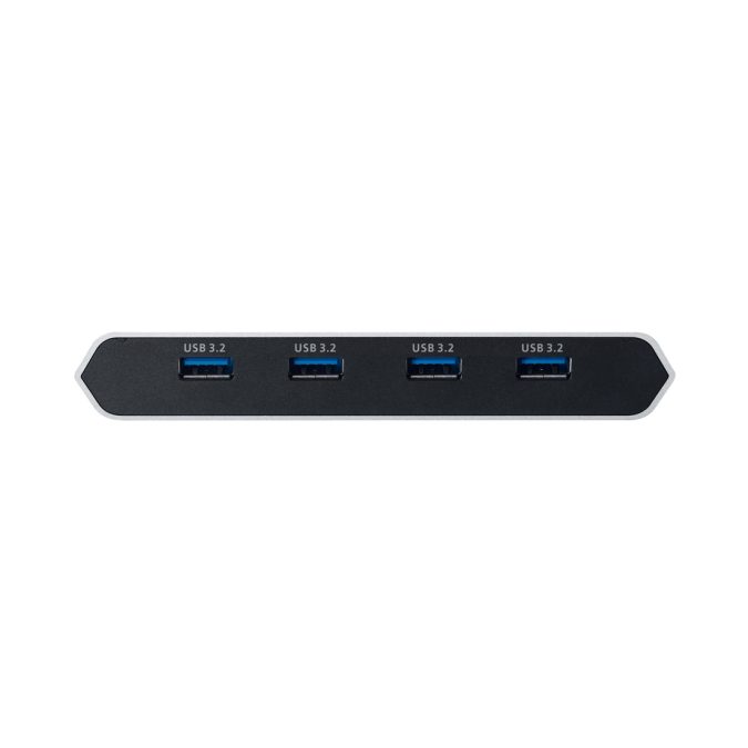 КВМ-переключатель, ATEN, US3311-AT-G, 2-портовый 4K DisplayPort, USB-C, KVM док-переключатель с функцией сквозной передачи питания, 4-х периферийных устройств (4xUSB 3.2 Gen1 + 1xUSB Type-C) (Windows, Mac, Linux)