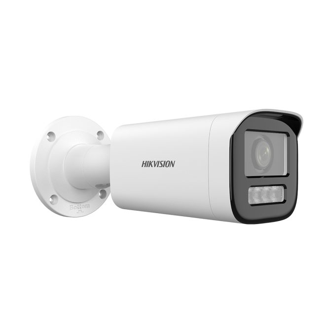 IP видеокамера, Hikvision, DS-2CD1623G3-LIZU, Цилиндрическая, CMOS- матрица 1/2.9" progressive, Smart ИК/Белая до 50м 2 mp 0.005 Lux F1.6, Варифокальный моторизованный объектив f28–12 мм Аудио 1Микрофон 1MicroSD до 512Gb, DWDR, IP67, PoE, 12VDC