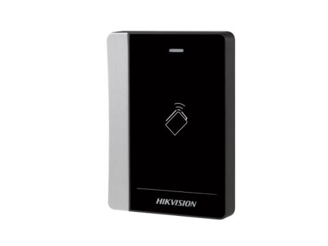 Считыватель контроля доступа, Hikvision, DS-K1102AE, чтение карт EM (частота: 125 кГц), 1Wiegand W26/W34 / 1RS485 / 1Тампер датчик вскрытия и демонтажа, от -20 °C до 65 °C, 12 VDC