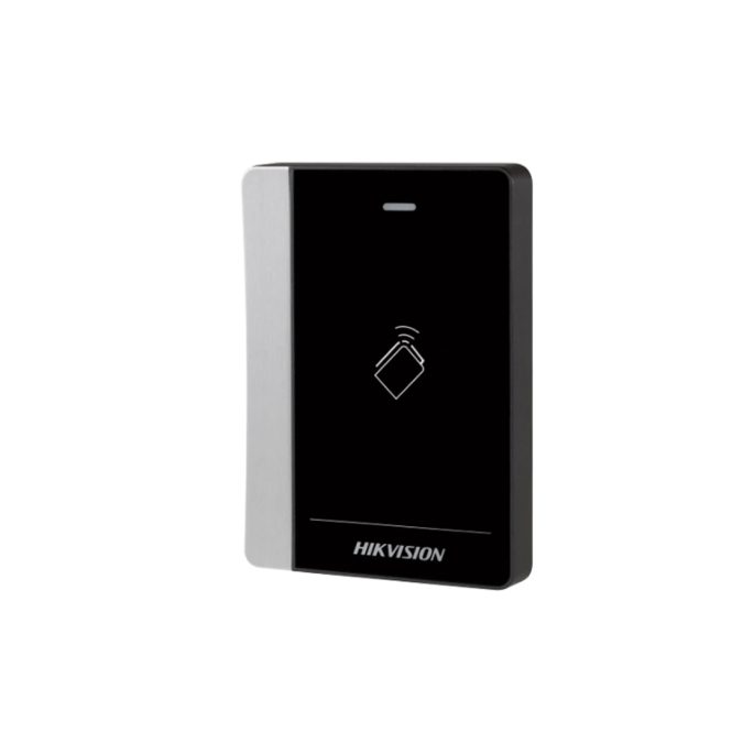 Считыватель контроля доступа, Hikvision, DS-K1102AE, чтение карт EM (частота: 125 кГц), 1Wiegand W26/W34 / 1RS485 / 1Тампер датчик вскрытия и демонтажа, от -20 °C до 65 °C, 12 VDC