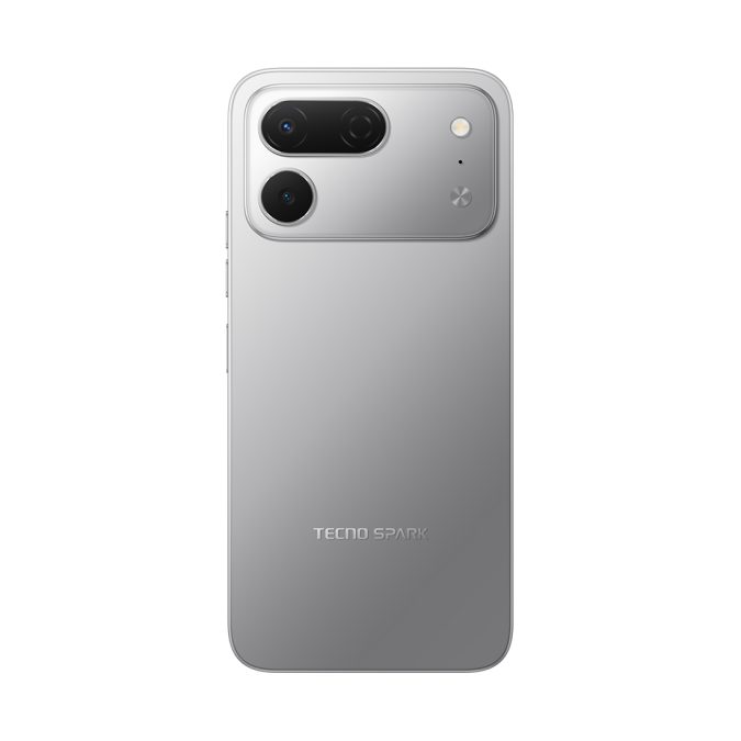 Мобильный телефон, TECNO, SPARK 50 Pro (KO5) 128+8 GB,6.78", Аккумулятор 6000 мАч, 50MPx/8MPx, MT6789V/CD, Android 16, (Titanium Grey) Серый