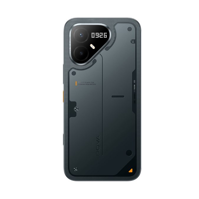 Мобильный телефон, TECNO, POVA 8 Pro 5G (LK7) 512+12 GB, 6.78", Аккумулятор 6500 мАч, 50MPx+8MPx/13MPx, MT6878T, Android 16, (Graphite Black) Чёрный