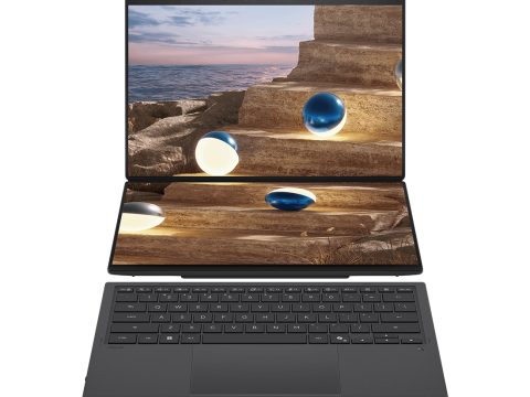 Ноутбук, ASUS Zenbook Duo UX8407AA-SN152W, 90NB16V1-M00WR0, 14",3K 2880x1800, OLED, 144Hz, Core Ultra 9 386H, 32GB LPDDR5X, 1TB SSD Gen4, Intel Graphics, Windows 11 Home, Серый
