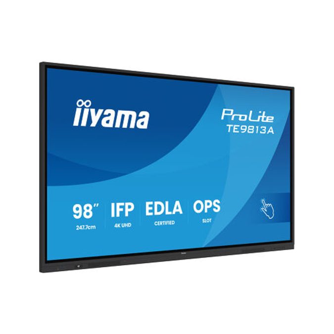Интерактивная панель, iiyama, TE9813A-B2AG, 98", 4K, Android 14 (iiWare 21E), CPU: Octa core (A724 + A534), GPU: Mali G52, RAM: 8GB, ROM: 128GB