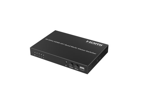 Переключатель HDMI, Lenkeng, LKV401MV-4K60Hz-V2.0, (4K@60Hz, 4x1)